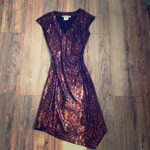 Metallic fashion dress